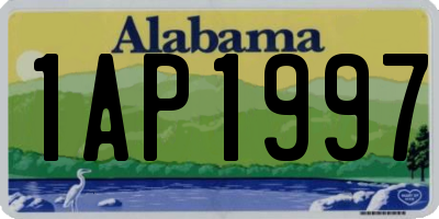 AL license plate 1AP1997