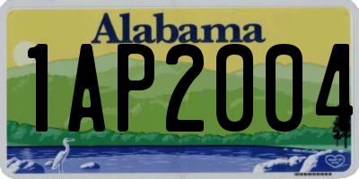 AL license plate 1AP2004