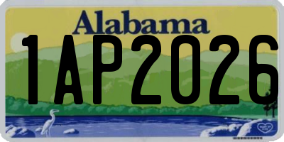 AL license plate 1AP2026