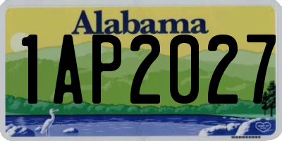 AL license plate 1AP2027