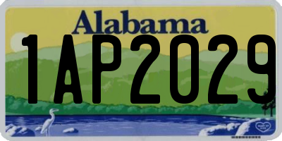 AL license plate 1AP2029