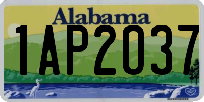 AL license plate 1AP2037