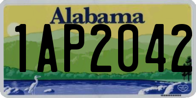 AL license plate 1AP2042