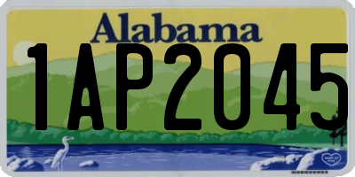 AL license plate 1AP2045