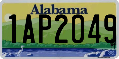 AL license plate 1AP2049