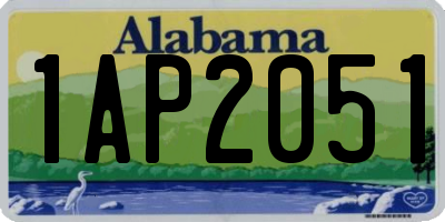 AL license plate 1AP2051