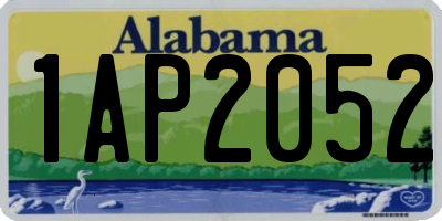 AL license plate 1AP2052