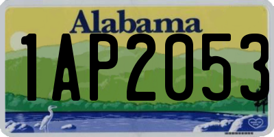 AL license plate 1AP2053