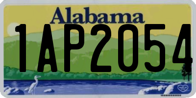 AL license plate 1AP2054