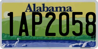 AL license plate 1AP2058