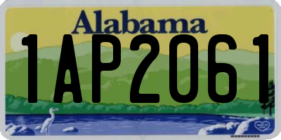 AL license plate 1AP2061