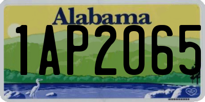 AL license plate 1AP2065