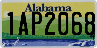 AL license plate 1AP2068