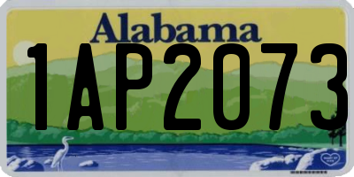 AL license plate 1AP2073