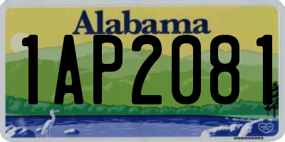 AL license plate 1AP2081