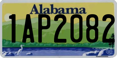 AL license plate 1AP2082