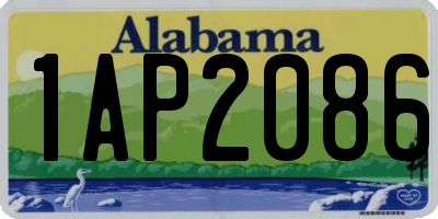 AL license plate 1AP2086
