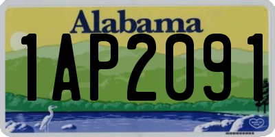 AL license plate 1AP2091