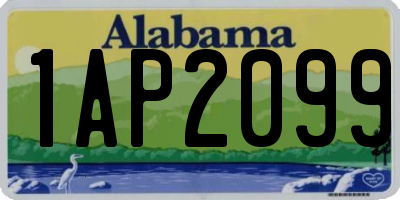 AL license plate 1AP2099