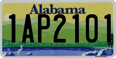 AL license plate 1AP2101