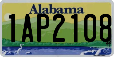 AL license plate 1AP2108