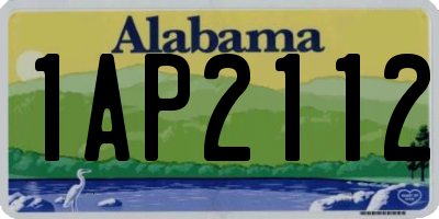 AL license plate 1AP2112