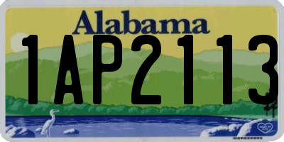 AL license plate 1AP2113