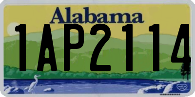 AL license plate 1AP2114
