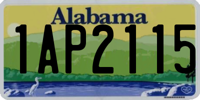 AL license plate 1AP2115