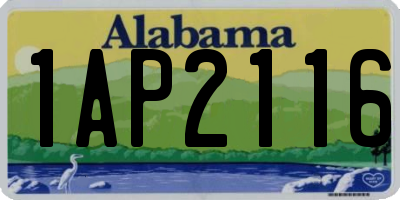 AL license plate 1AP2116