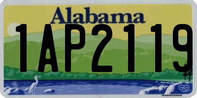 AL license plate 1AP2119