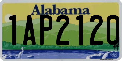 AL license plate 1AP2120