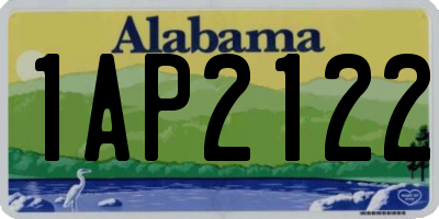AL license plate 1AP2122