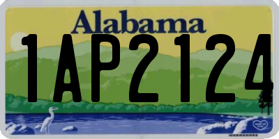 AL license plate 1AP2124