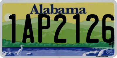 AL license plate 1AP2126