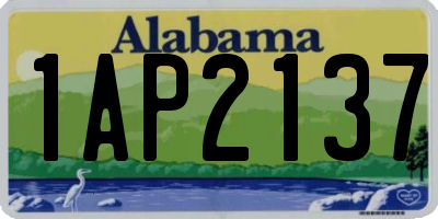 AL license plate 1AP2137