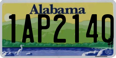 AL license plate 1AP2140