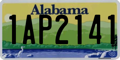 AL license plate 1AP2141