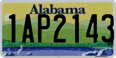 AL license plate 1AP2143