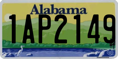 AL license plate 1AP2149
