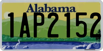 AL license plate 1AP2152