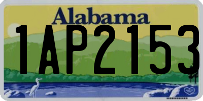 AL license plate 1AP2153