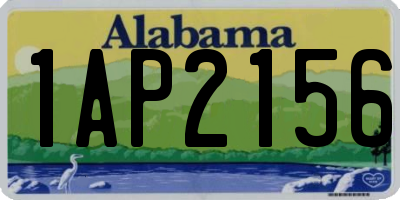 AL license plate 1AP2156