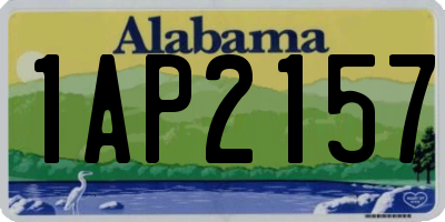 AL license plate 1AP2157