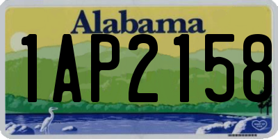 AL license plate 1AP2158