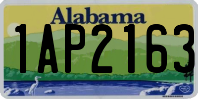 AL license plate 1AP2163