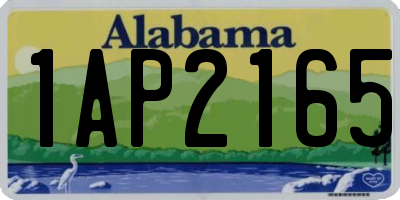 AL license plate 1AP2165