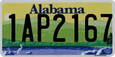 AL license plate 1AP2167