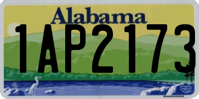 AL license plate 1AP2173