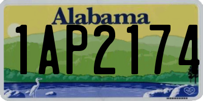 AL license plate 1AP2174